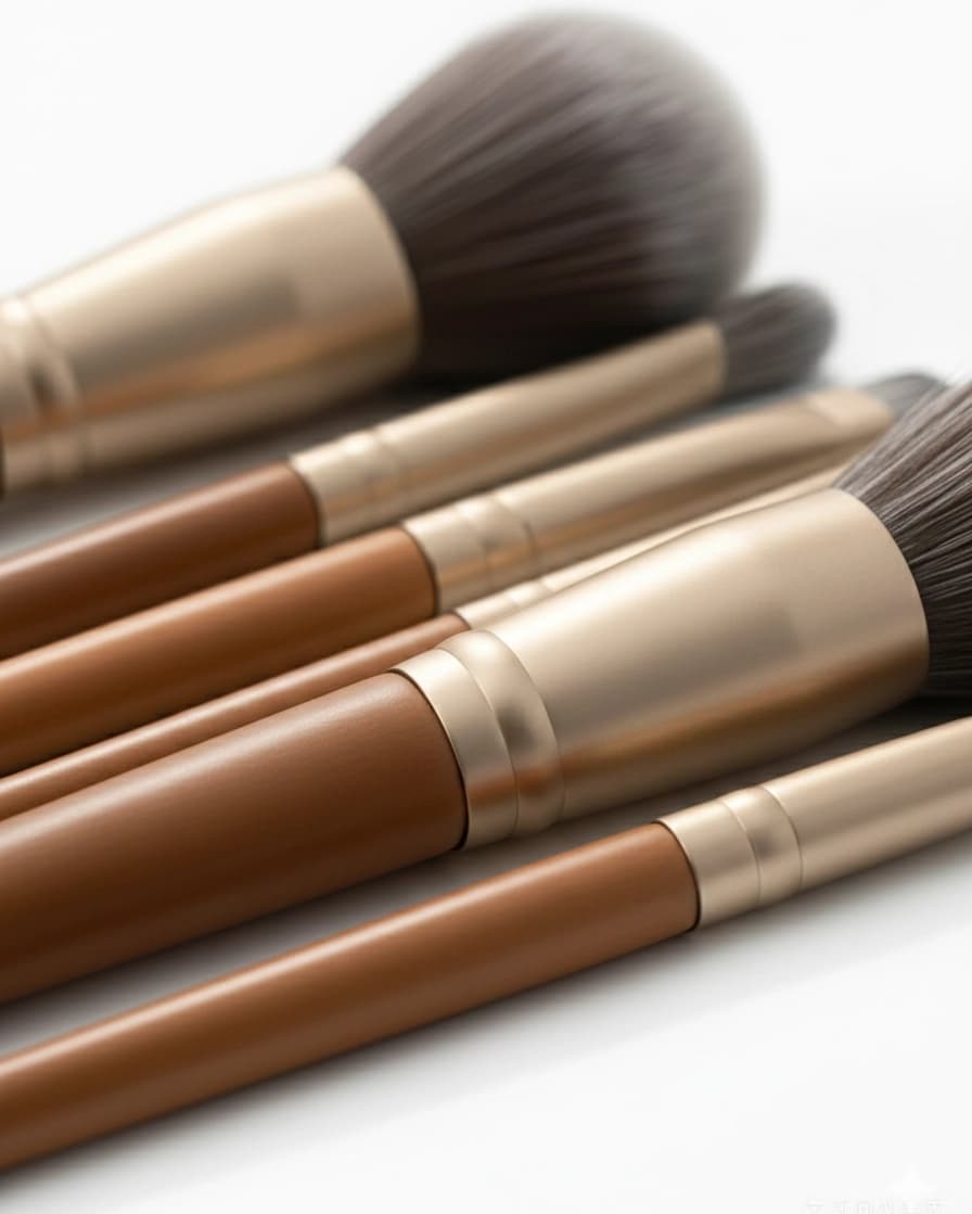 Professional Foundation Brush - Secure Double-Crimped Ferrule