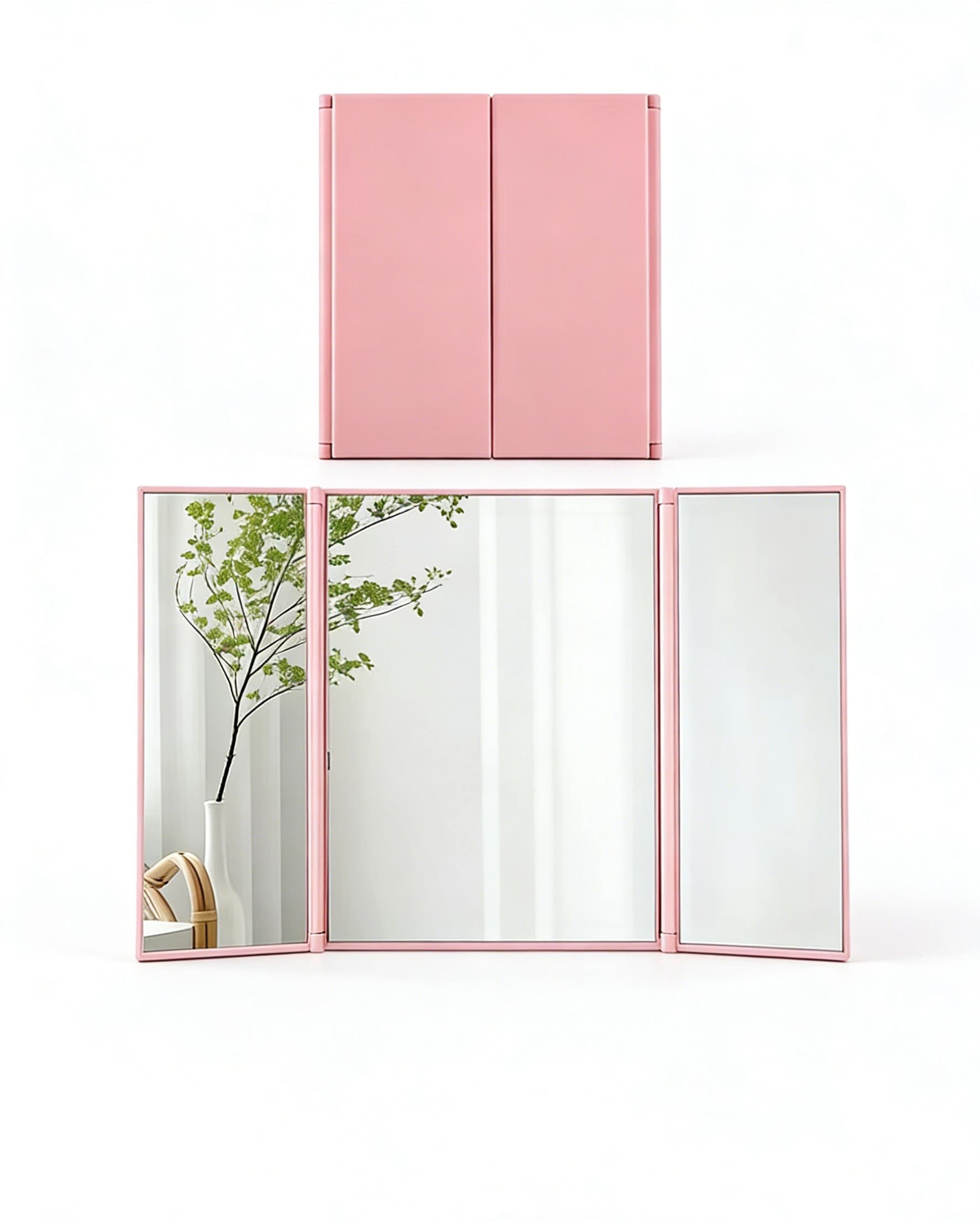 Foldable Tabletop Mirror - Adjustable Tabletop Stand