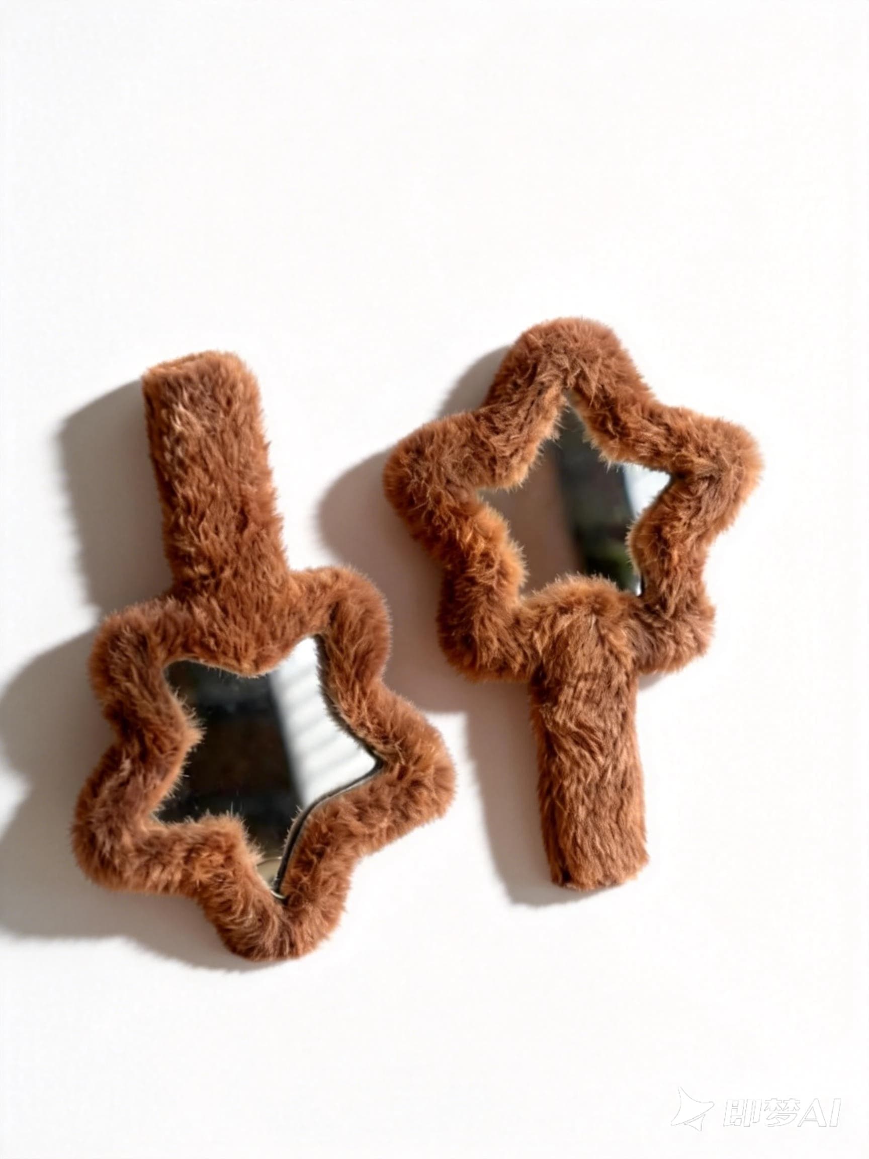 豪華なヴァニティミラー - ぬいぐるみのような衝撃吸収外装