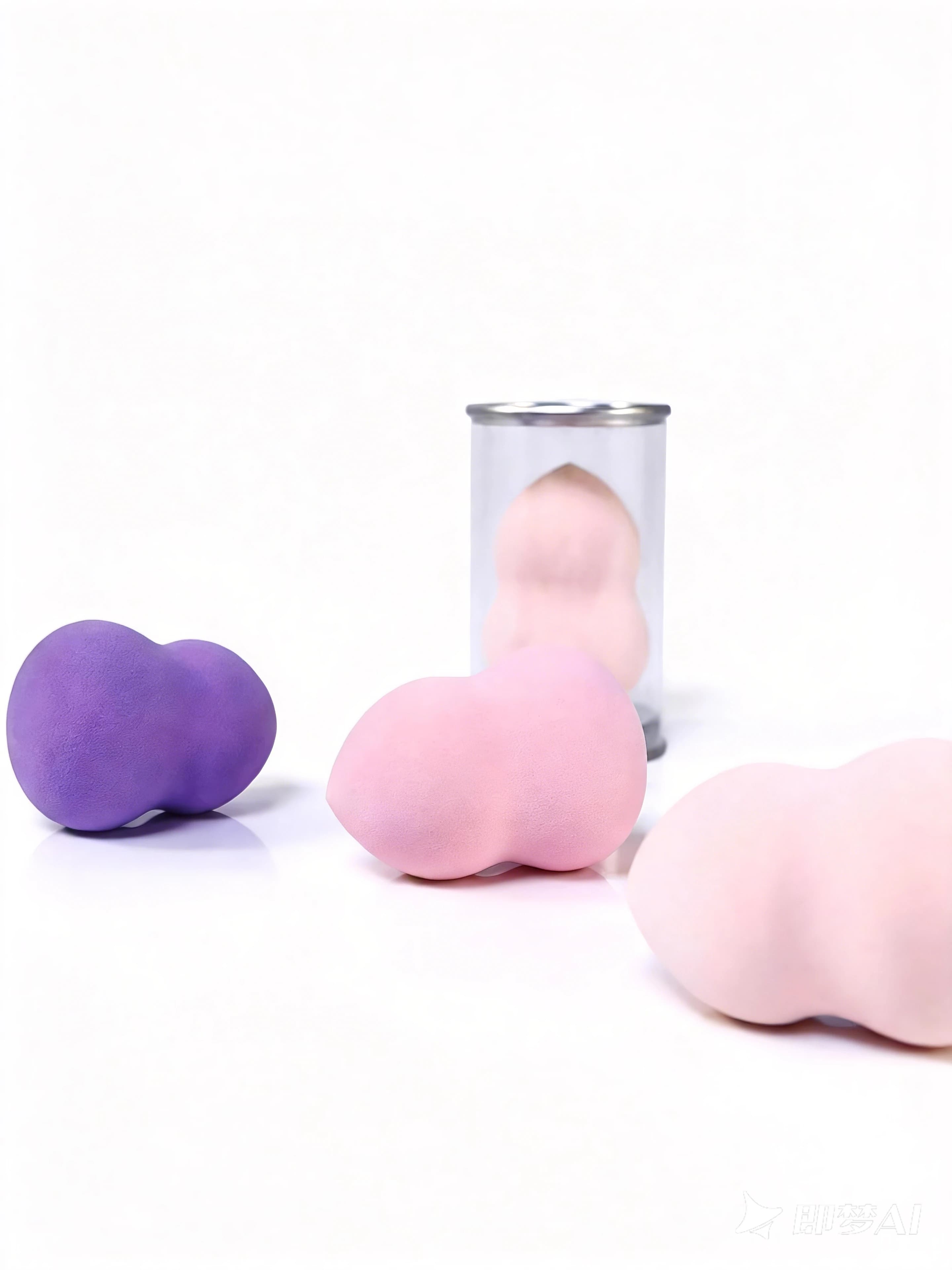 Light Brown Oblique Sponge - Flexible Anti-Tear Rebounding Core