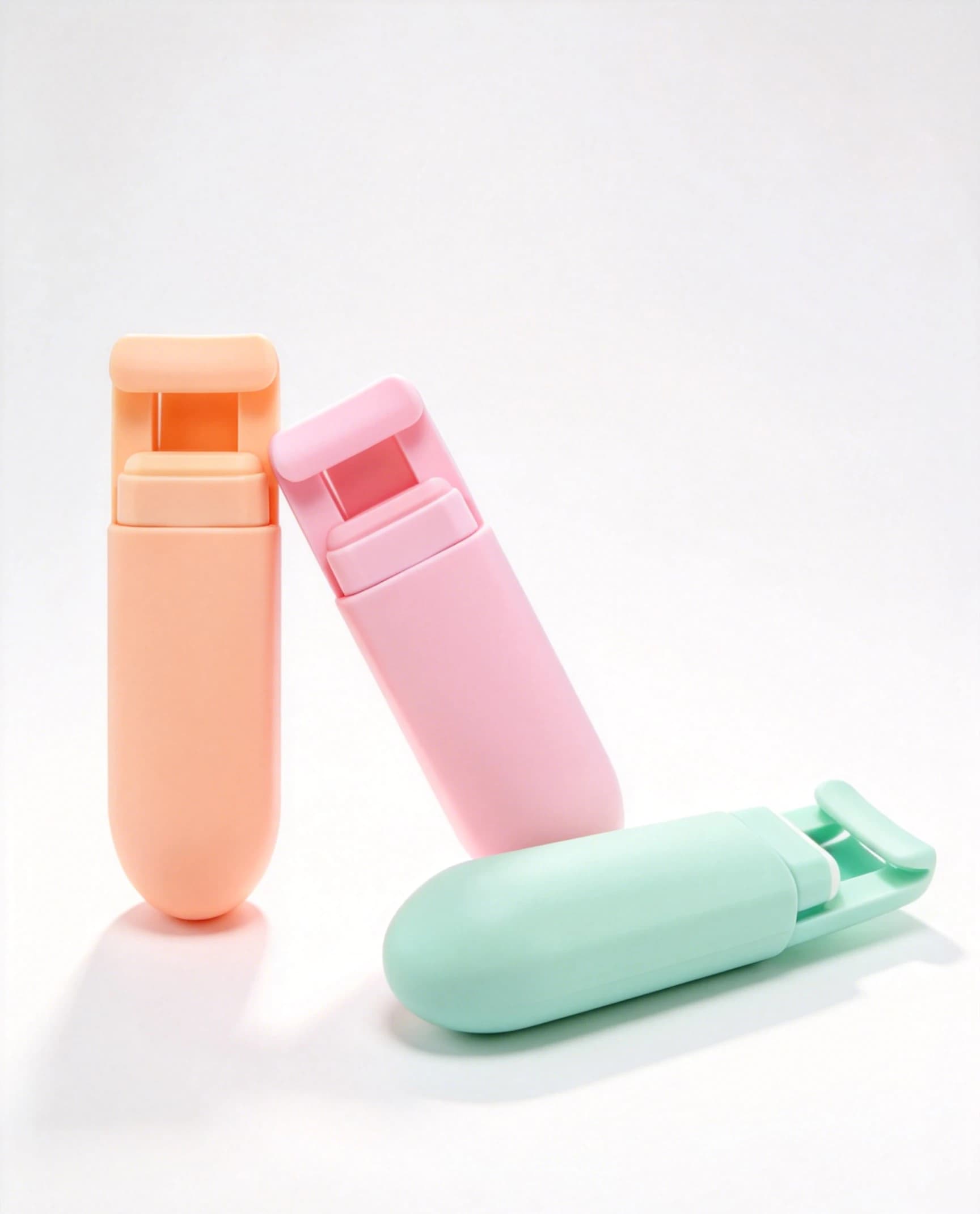 Mini Portable Eyelash Curler - Push-Down Lever Mechanism